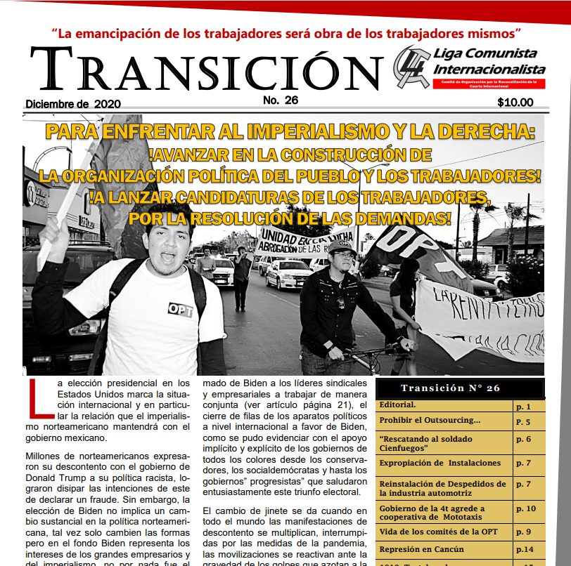 Ya se publicó: Transición 26