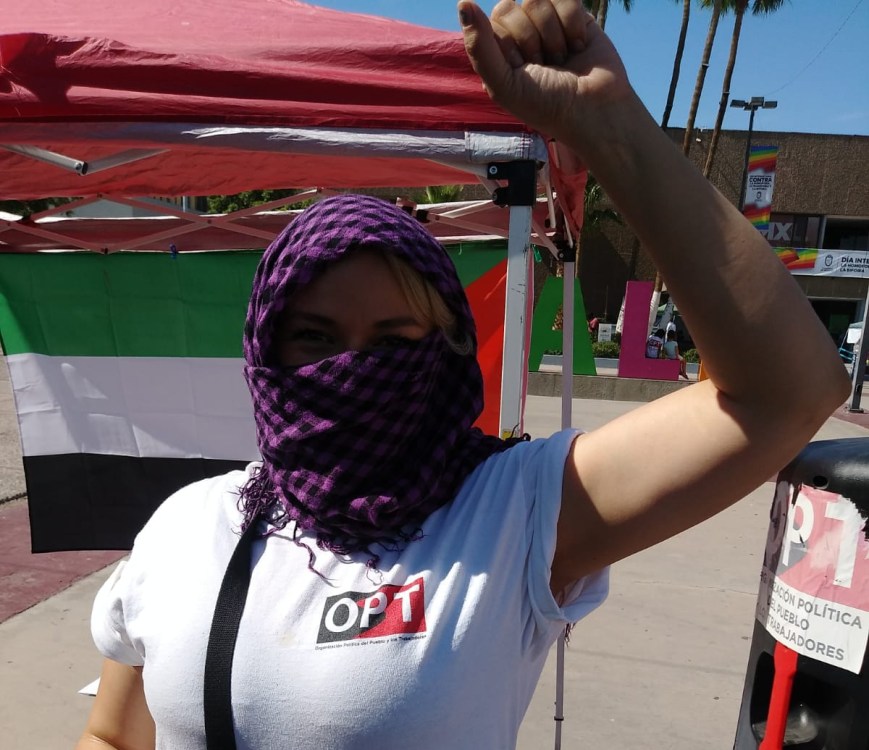 Palestina: Acto Internacionalista en Mexicali (frontera con EUA)
