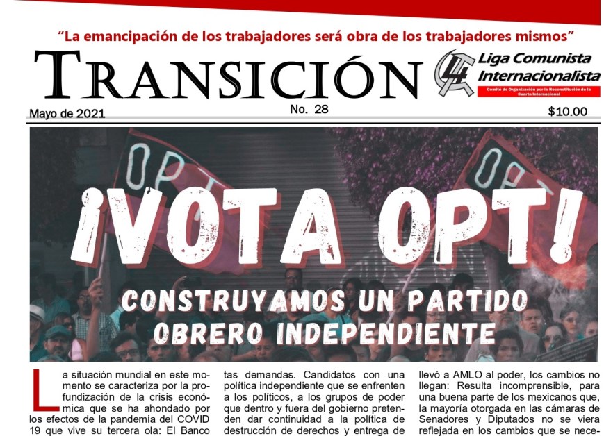 Este 6 de junio vota por los candidatos obreros de la OPT