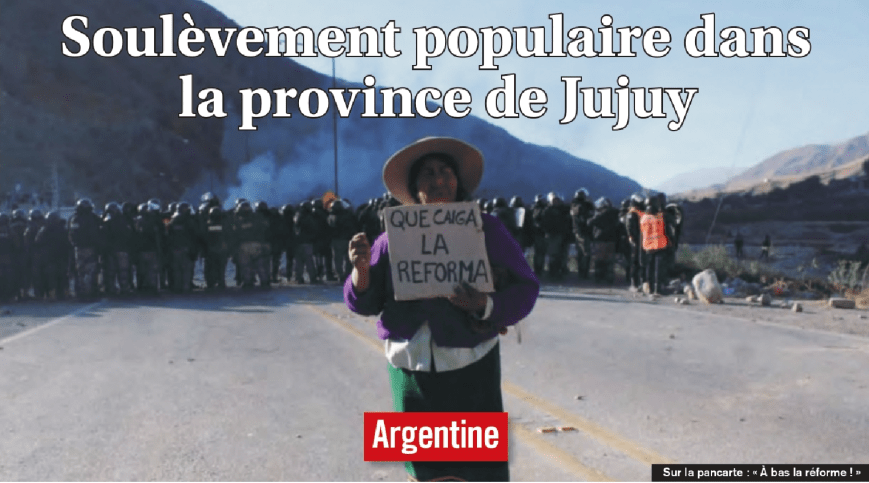Argentina. Levantamiento popular en la provincia de Jujuy