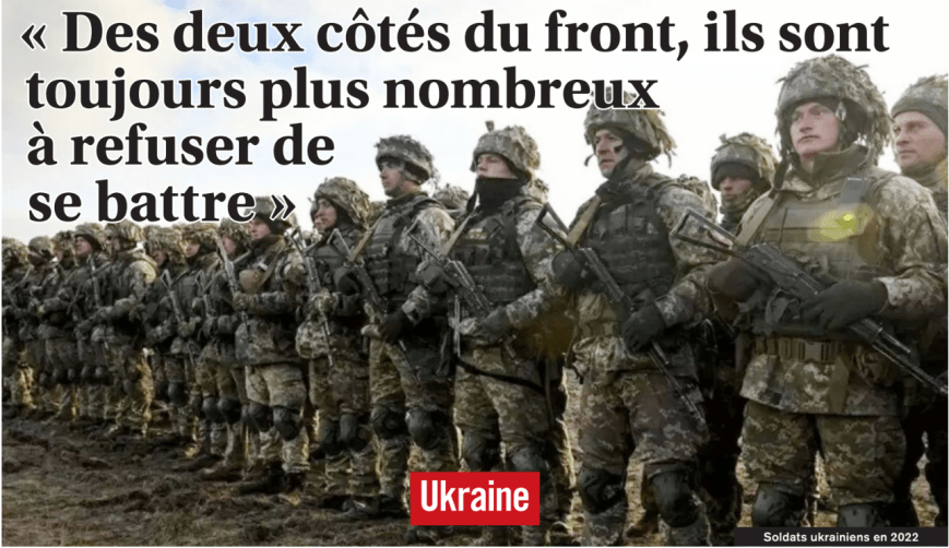 Guerra en Ucrania: “De ambos lados de la frontera, cada vez son más numerosos los que se rehúsan a combatir”