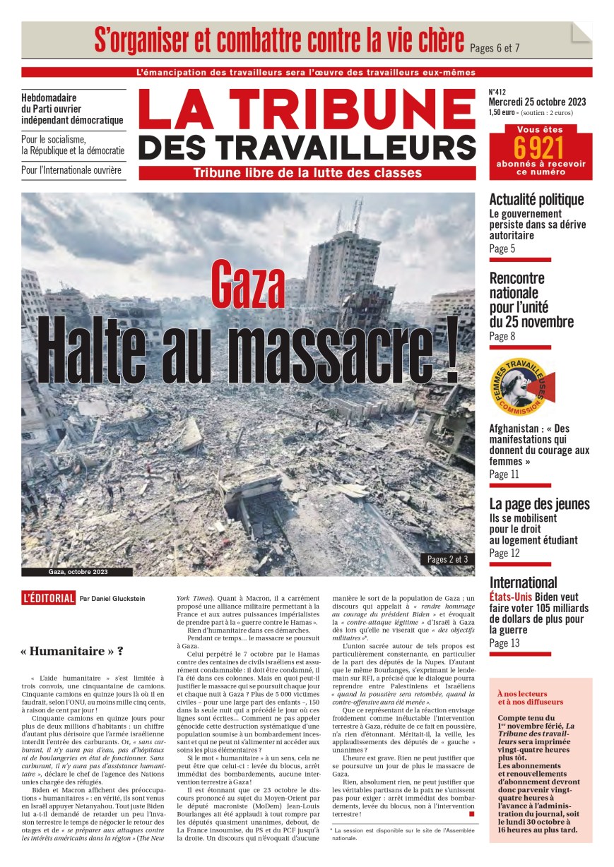 Gaza. ¡Alto a la masacre!