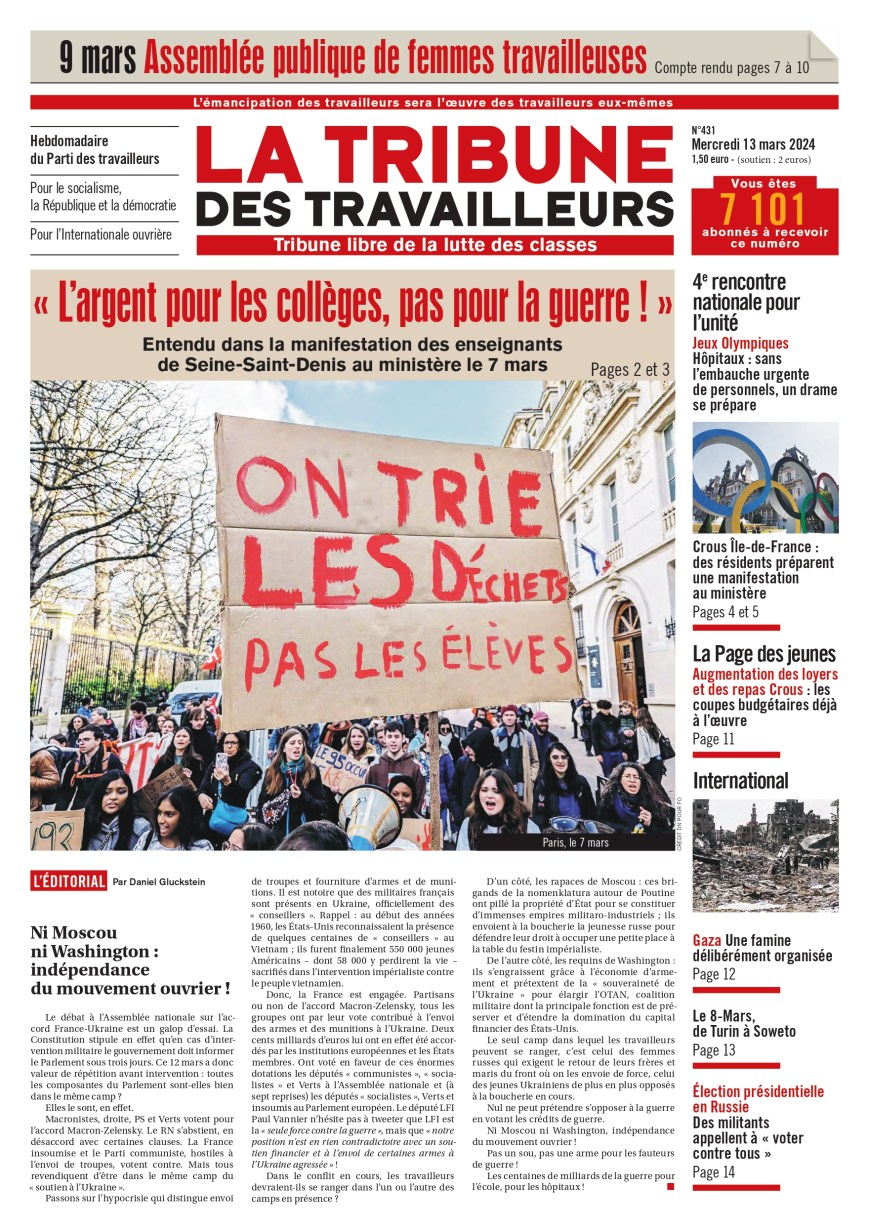 Ni Moscú ni Washington: ¡independencia del movimiento obrero!