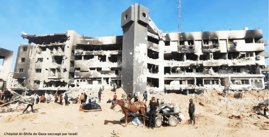 ¡Biden y Macron, ambos cómplices del genocidio en Gaza!