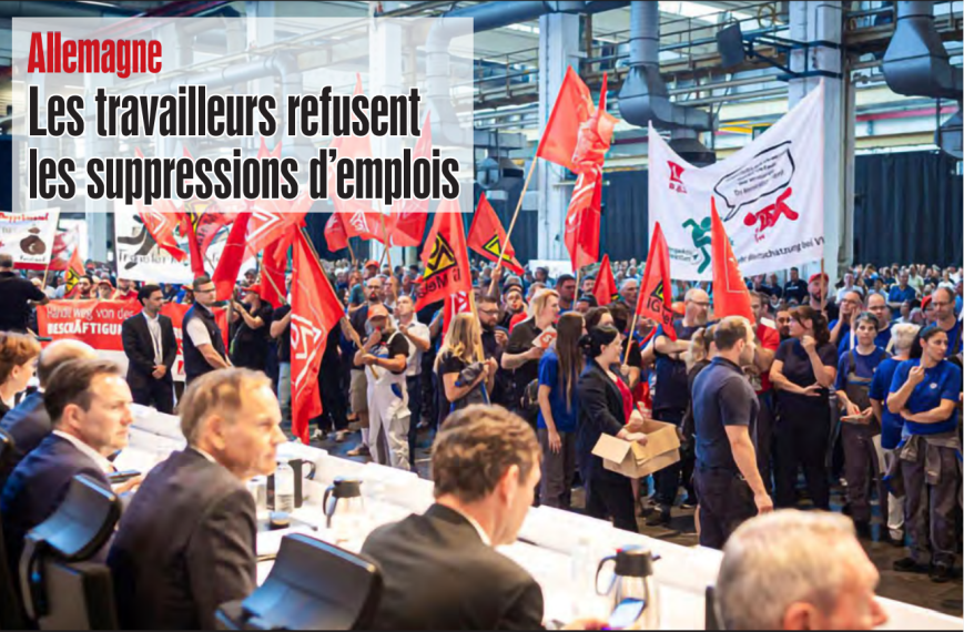Alemania: Los trabajadores rechazan la supresión de empleos.