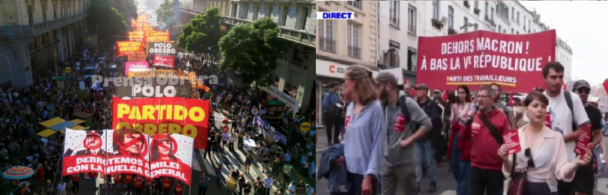 “En Buenos Aires: ¡fuera Milei! En Paris: ¡fuera Macron!” una declaración común del PO y el PT