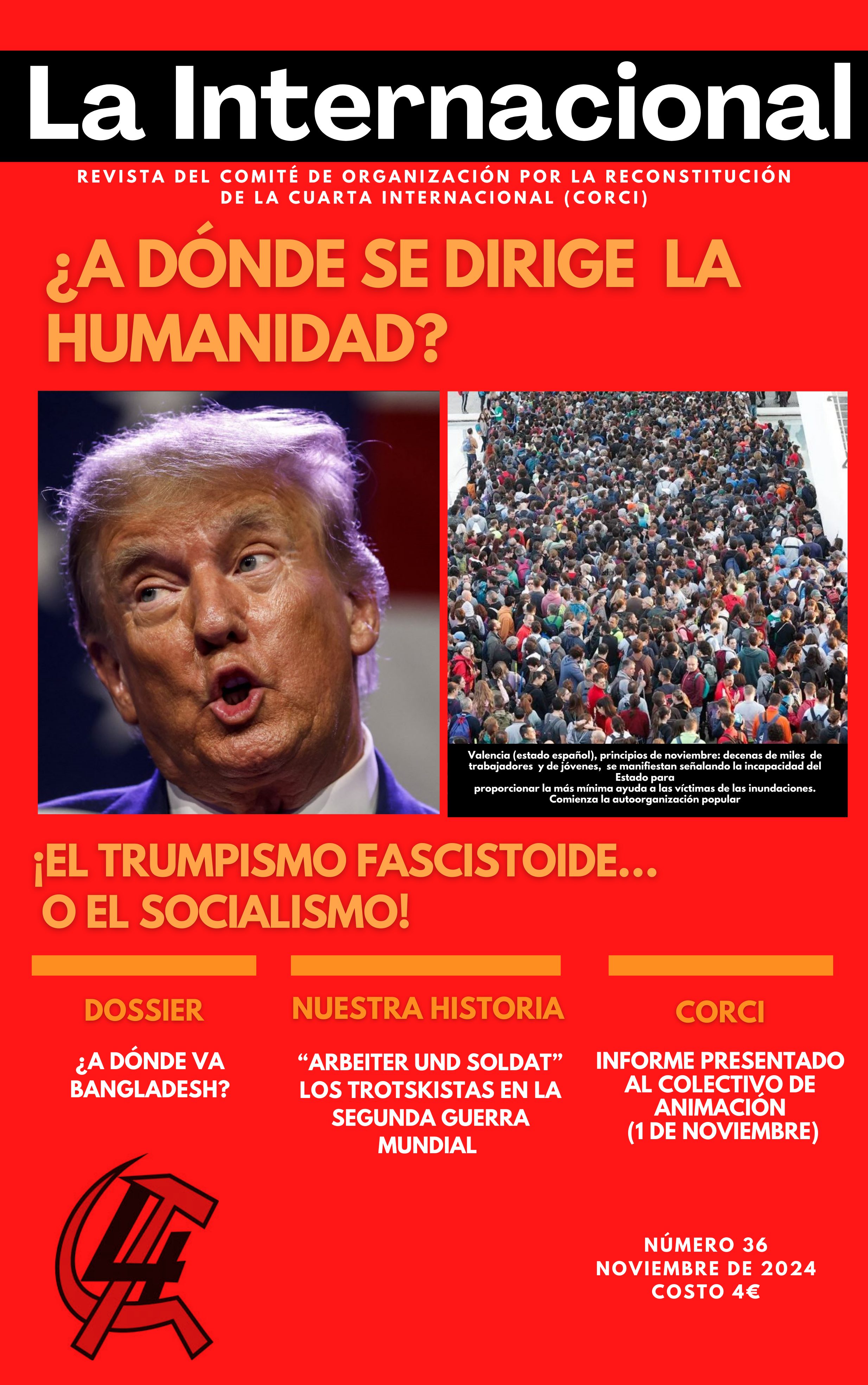 Revista la internacional 36 portada español