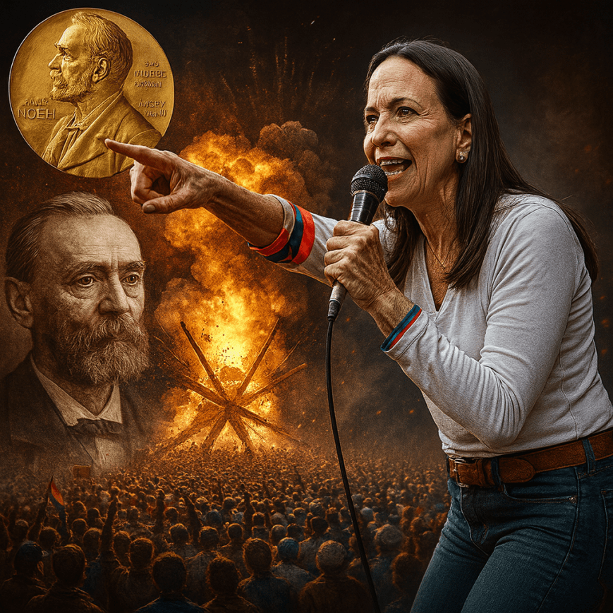 El Nobel a Machado: un premio al golpismo y al cinismo burgués