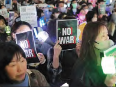 Japón: 20,000 manifestantes contra la guerra