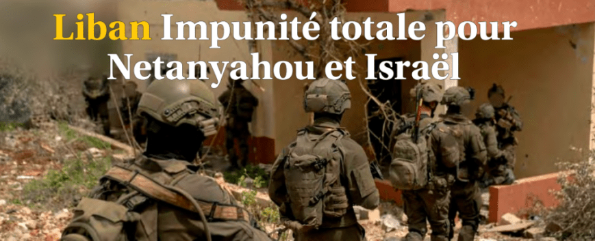 Líbano. Impunidad total para Netanyahu e Israel.