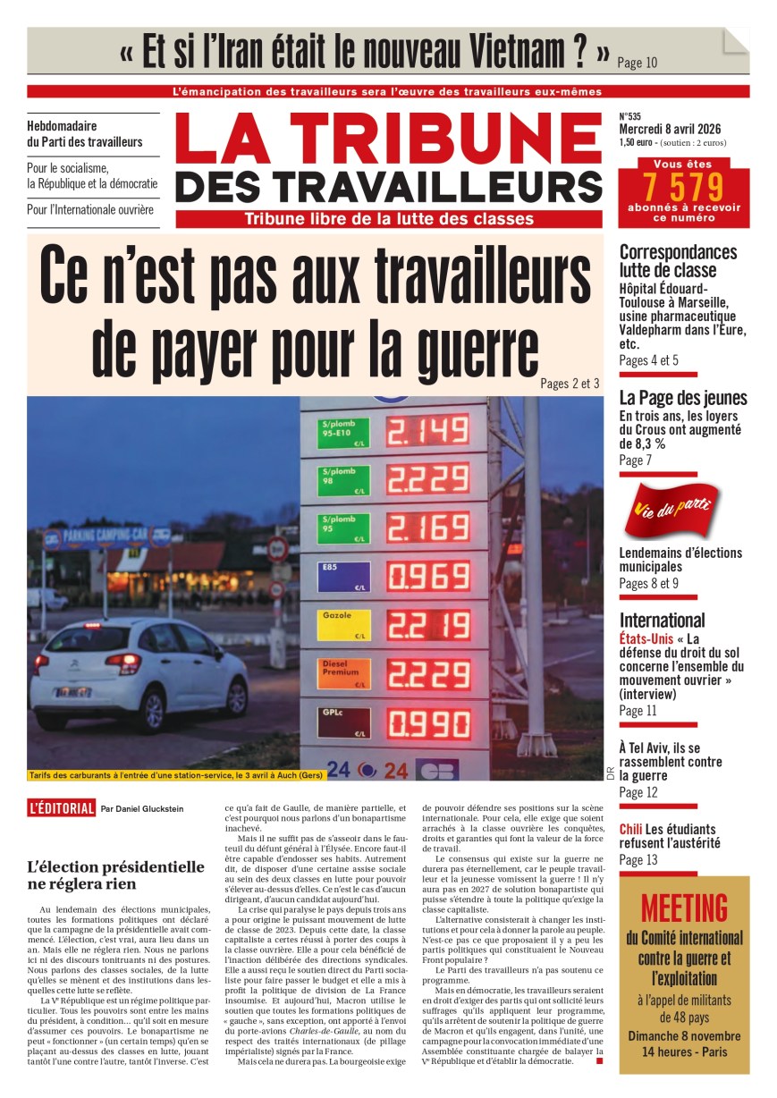 Francia: La elección presidencial no va a arreglar nada.