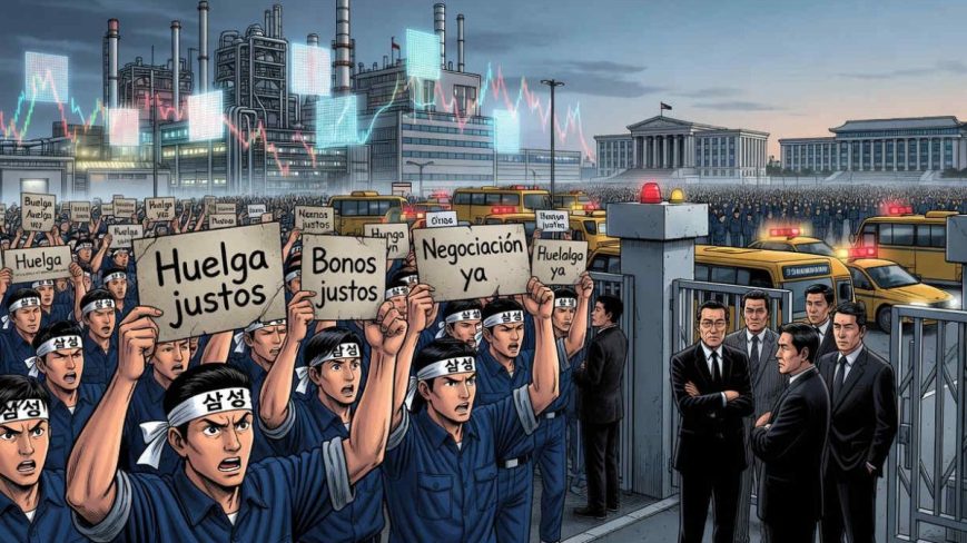 Corea del Sur: Samsung: la amenaza de huelga que ha hecho estremecer a los mercados financieros.