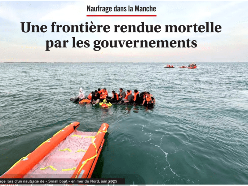 Naufragio en el Canal de la Mancha: Una frontera convertida en mortal por los gobiernos